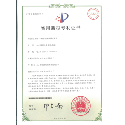 江蘇一種新型彈簧矯正裝置